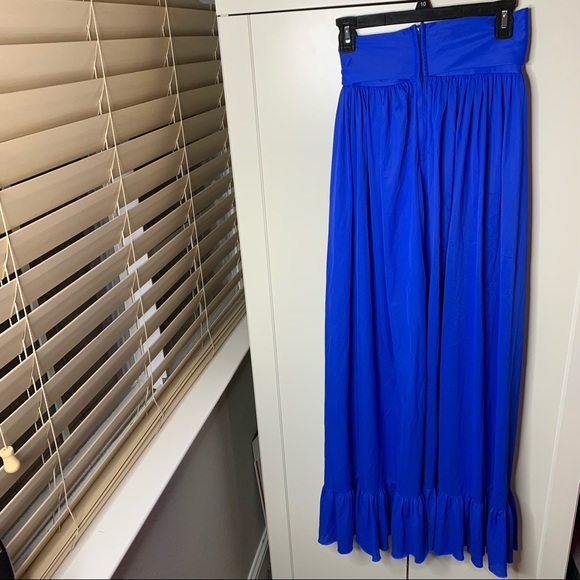 Vintage Beverly Vogue California Side Bow Maxi Dress - Picture 5 of 12